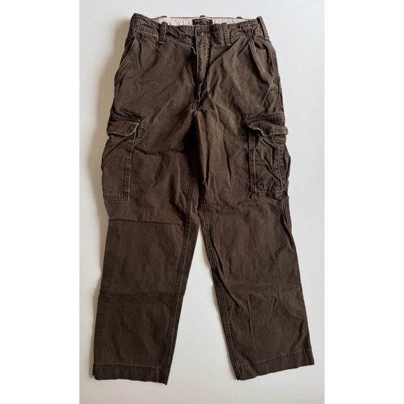 Vtg ABERCROMBIE & FITCH Vintage Fatigues AF92 Cargo Pants Mens 32R (30x32) Brown - Picture 1 of 15